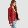 Diana Women Red Leather Jacket
