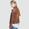 Emma Brown Leather Jacket Womens