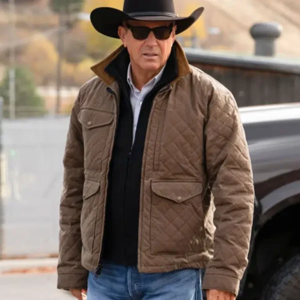 John Dutton Brown Quilted Jacket Yellowstone