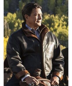 Thomas Rainwater Leather Jacket Yellowstone