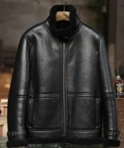 Aviator Sheepskin Leather Jacket