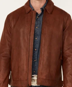 Convoy Rugged Lamb Leather Jacket