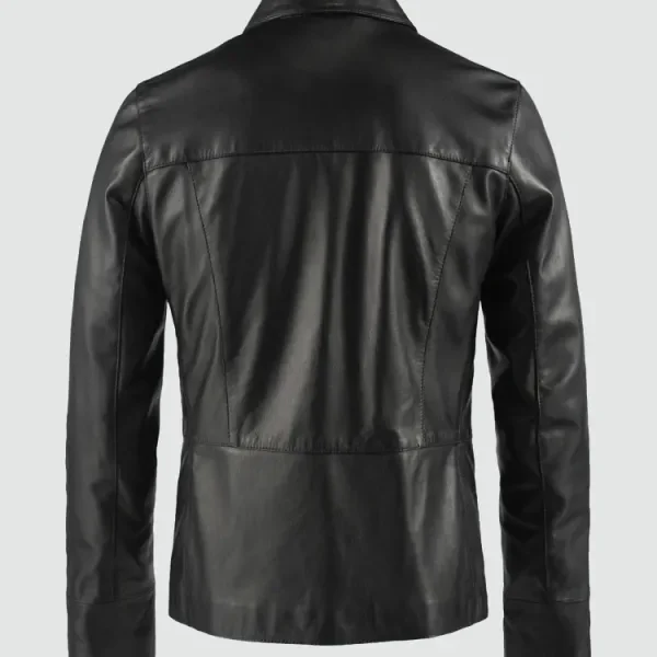 Damon Salvatore Cafe Racer Leather Jacket