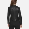 Lena Womens Jet Black Biker Leather Jackets