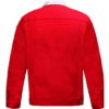 Christmas Denim Trucker Jacket Fur Red For Men & Women