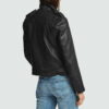 Moto Lambskin Leather Jacket Womens